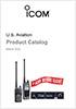 Icom Avionics Equipment Catalog