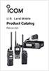 Icom Land Mobile Equipment Catalog